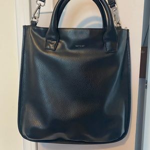 Matt & Nat black vegan leather tote